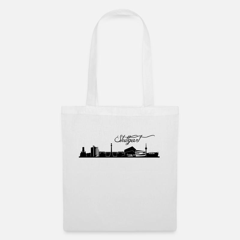 Stuttgarter Skyline - Stoffbeutel - Weiß