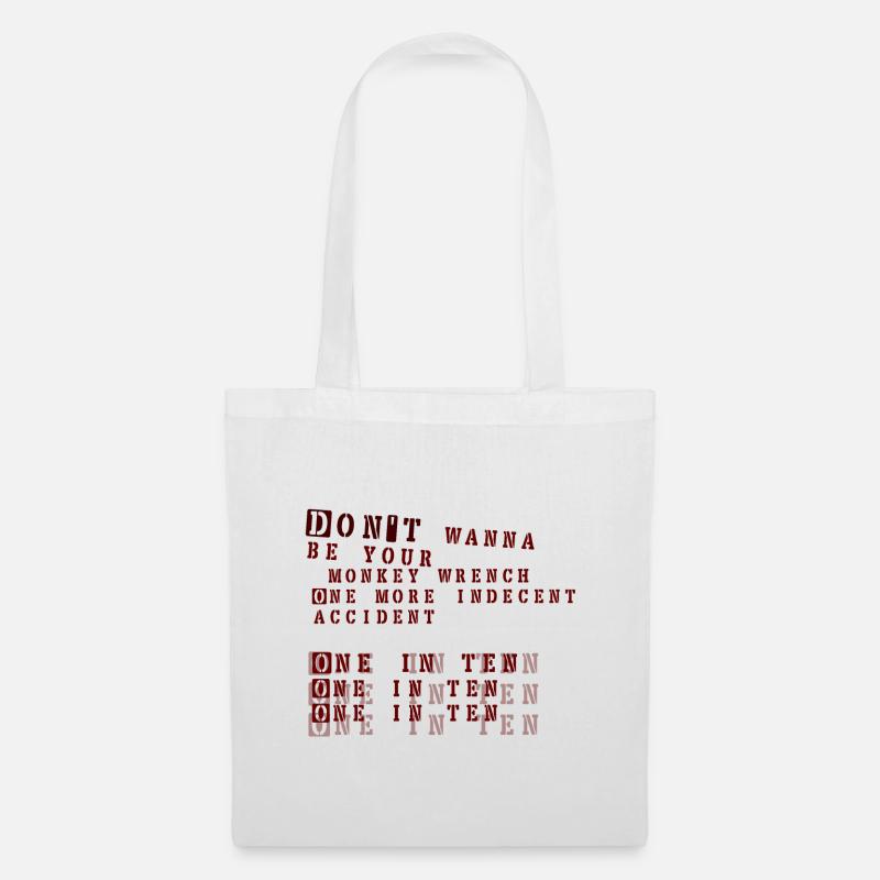 clé de singe - foo fighters - Sac en tissu - blanc