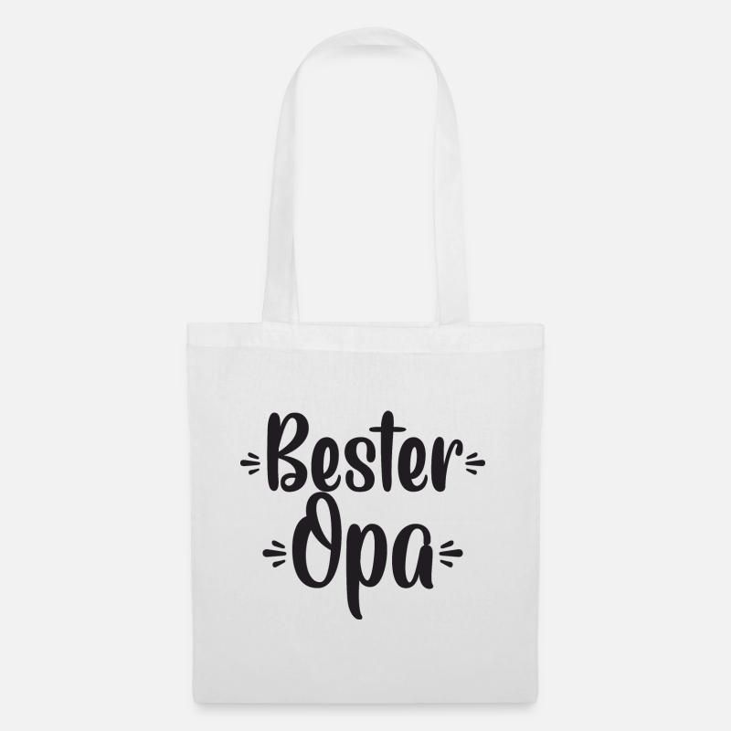 Bester Opa - Stoffbeutel - Weiß