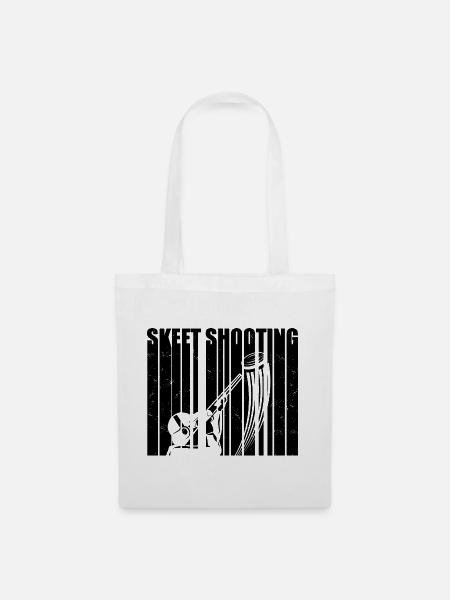 Skeet Shooting - Stoffbeutel - Weiß