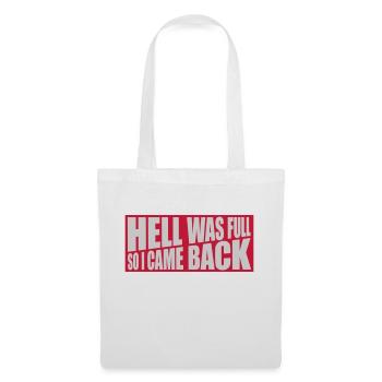 l’enfer était plein Citation - Sac en tissu - blanc - Devant