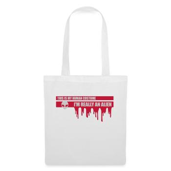 Citation extraterrestre de costume humain - Sac en tissu - blanc - Devant