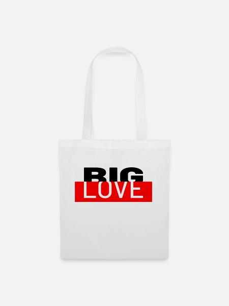 BIG Love - Stoffbeutel - Weiß