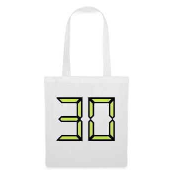 30. 30 YEARS. 30TH ANNIVERSARY. 30 YEARS ANNIVERSARY - Tote Bag - white - Front