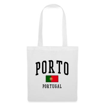 Porto Portugal Flag – City Design - Tote Bag - white - Front