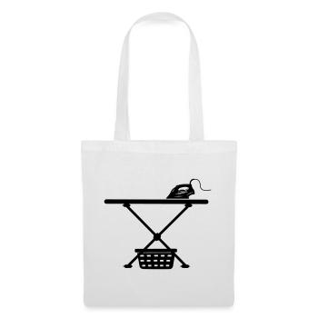Iron srichplak and laundry basket - Tote Bag - white - Front