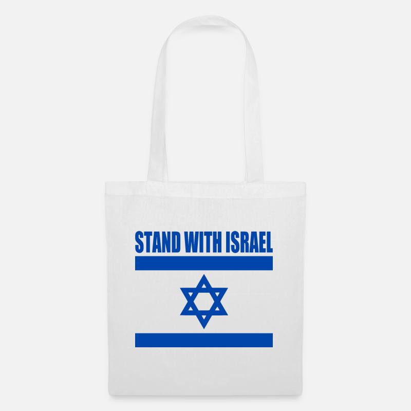 We Stand with israel - Stoffbeutel - Weiß