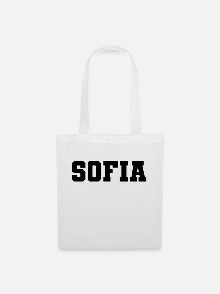 Name - Sofia - Stoffbeutel - Weiß