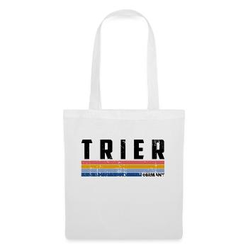 Retro Vintage 70s 80s Style Trier, Germany - Sac en tissu - blanc - Devant