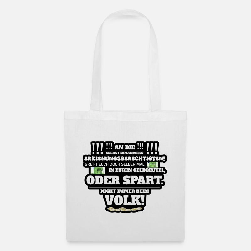 Nicht immer vom Volk - Stoffbeutel - Weiß
