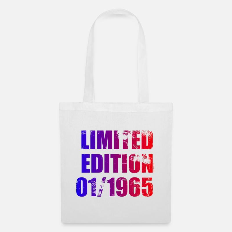 60. Geburtstag Limited Edition 01/1965 - Stoffbeutel - Weiß