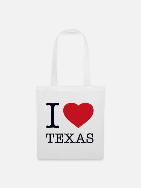 I LOVE TEXAS - Stoffbeutel - Weiß