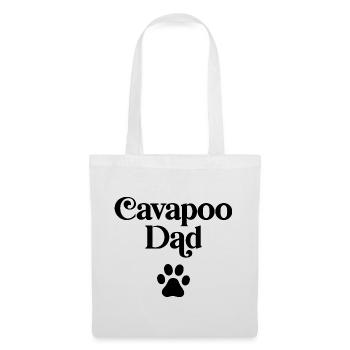 Papa Cavapoo - Sac en tissu - blanc - Devant
