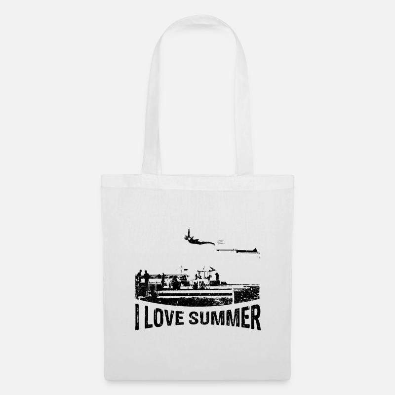 I love SUMMER - Stoffbeutel - Weiß