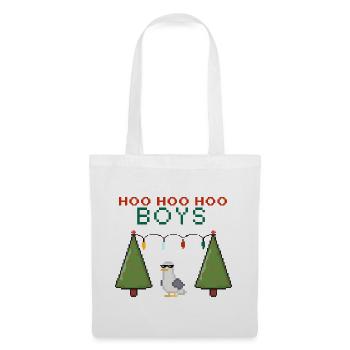 Pixel Seagull Christmas Boys - Tote Bag - white - Front