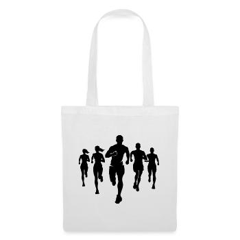 Marathon Runners Team Silhouette Marathon - Tote Bag - white - Front