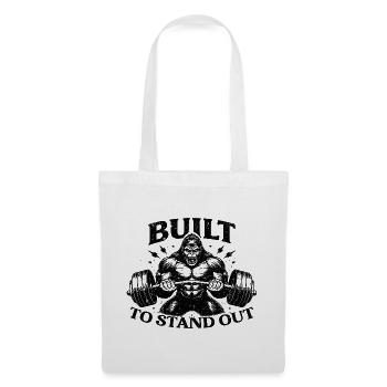 Built To Stand Out Gorilla GYM - Tote Bag - white - Front