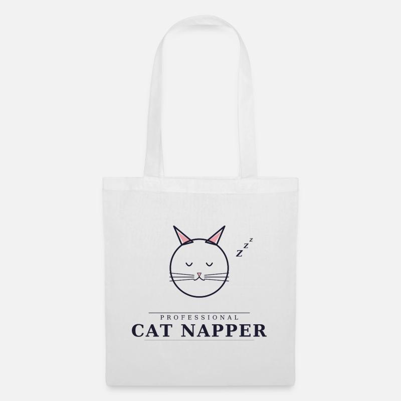 Professional Cat Napper - Tote Bag - white