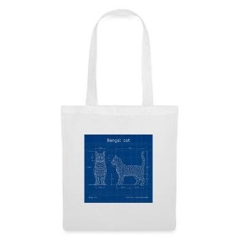 Technical Cats Illustration - Tote Bag - white - Front