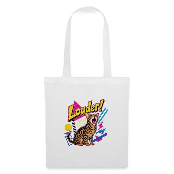Shrill 90s Memphis Bengal Cat - Tote Bag - white - Front