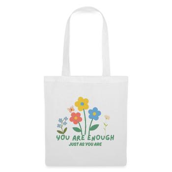 You are enough - Just as you are - Stoffbeutel - Weiß - Vorne