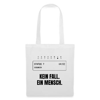 Kein Fall. Ein Mensch. Rettungsdienst - Stoffbeutel - Weiß - Vorne