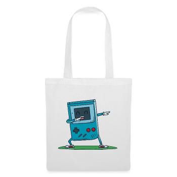 Blauer Gamecontroller - Stoffbeutel - Weiß - Vorne