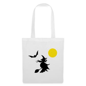 hexe_halloween - Stoffbeutel - Weiß - Vorne
