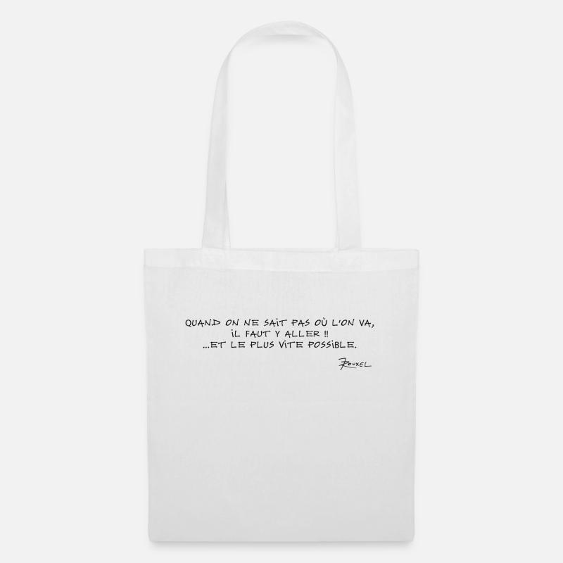 Devise Shadoks n°06 - Sac en tissu - blanc