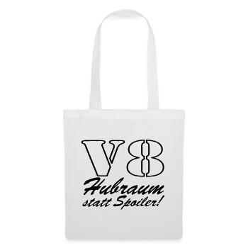 V8,Muscle-Car,Werkstatt,Garage,Auto,Tuning,(25) - Stoffbeutel - Weiß - Vorne