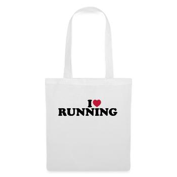 I love running - Tote Bag - white - Front