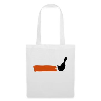 paintbrusch_1_2clr - Sac en tissu - blanc - Devant