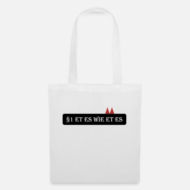 Artikel 1: Et es wie et es. - Et Kölsche - Stoffbeutel - Weiß