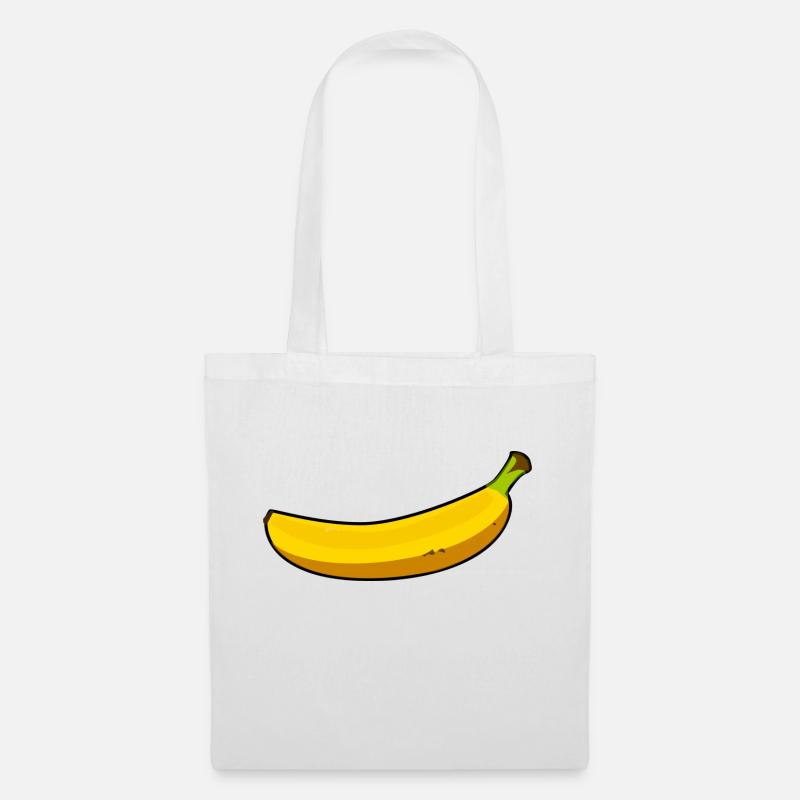 Banane - Stoffbeutel - Weiß