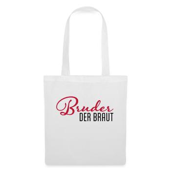 frère de la mariée - Sac en tissu - blanc - Devant