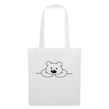 Cute Cute Cute Sad Bear Brown Bear - Tote Bag - white - Front