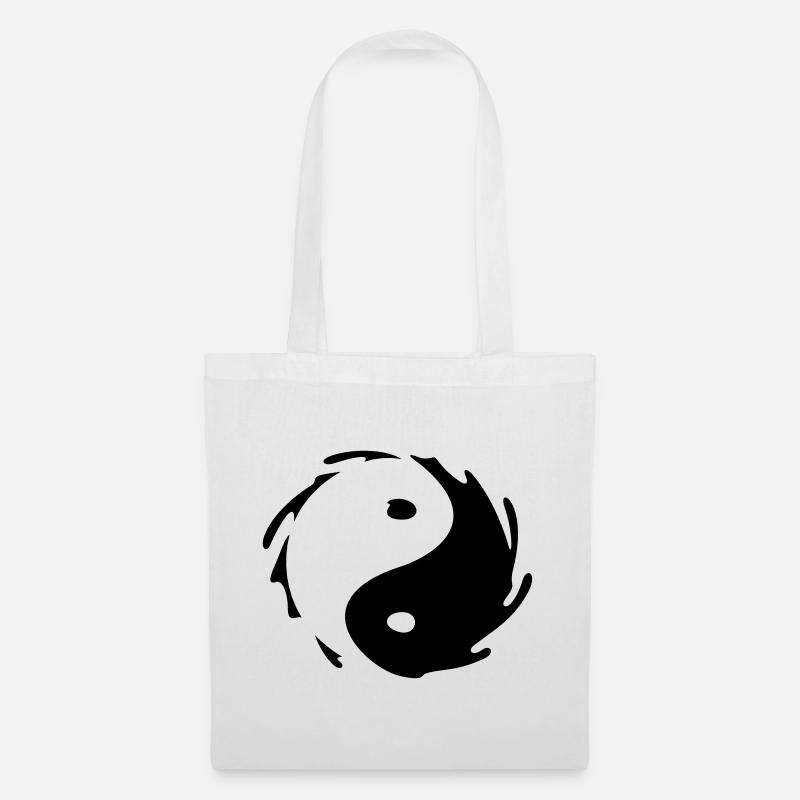 Yin-Yang Splash - Tote Bag - white