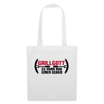 Grillgott - es kann nur einen geben - Stoffbeutel - Weiß - Vorne