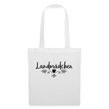 landmaedchen liebe - Stoffbeutel - Weiß - Vorne