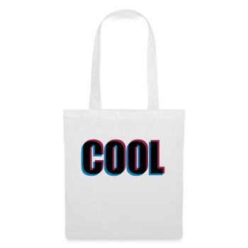 3D effect cool - Tote Bag - white - Front
