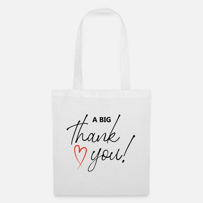 Thank You - Stoffbeutel - Weiß