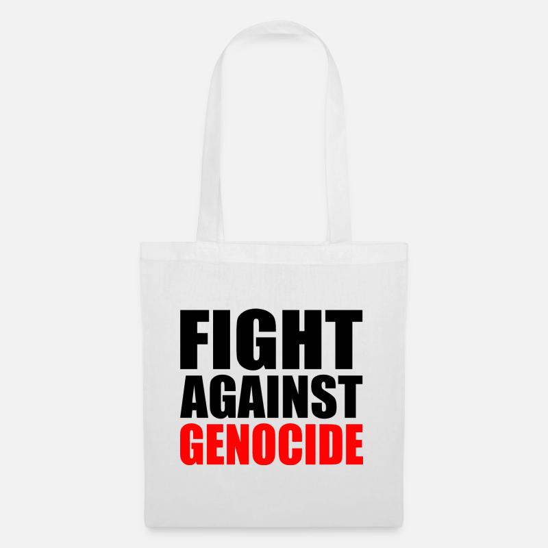 Fight against genocide - Stoffbeutel - Weiß