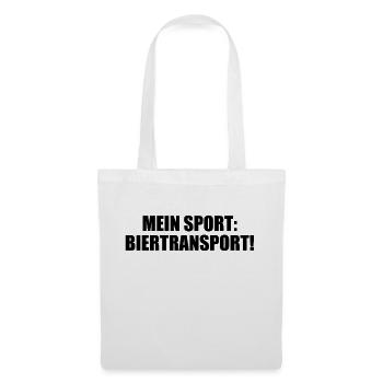 Mein Sport Biertransport - Stoffbeutel - Weiß - Vorne