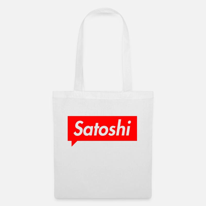 Satoshi - Stoffbeutel - Weiß