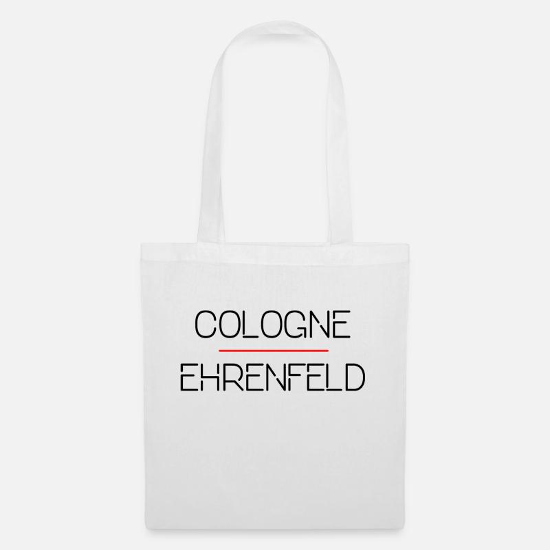 Cologne Köln Ehrenfeld Veedel - Stoffbeutel - Weiß