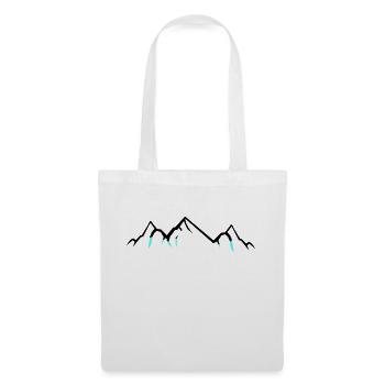 Montagnes - Sac en tissu - blanc - Devant