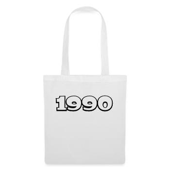 Year of birth 1990 - Tote Bag - white - Front