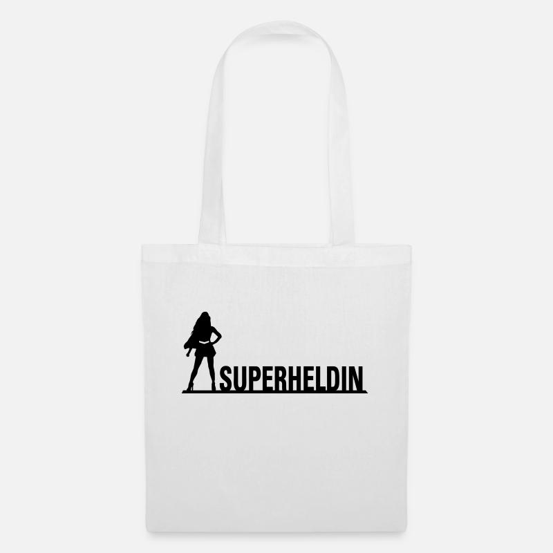Superheldin - Stoffbeutel - Weiß