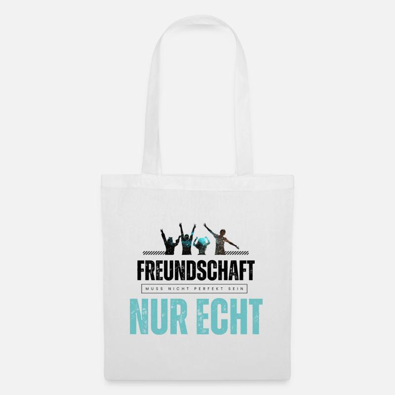 Beste Freunde FREUND Kumpel Kumpels - Stoffbeutel - Weiß