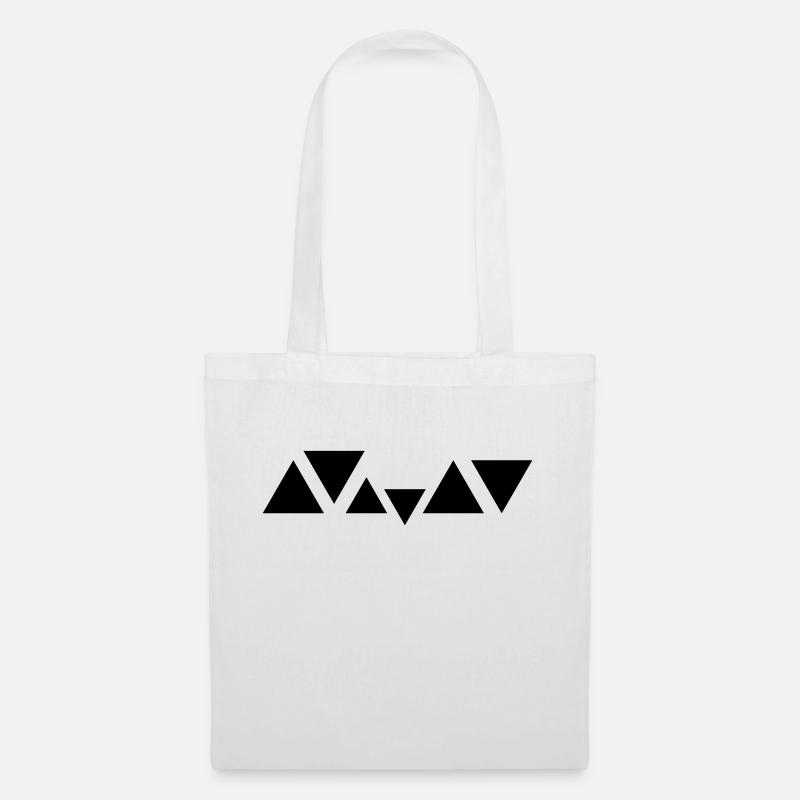 Triangles design for club - Tote Bag - white
